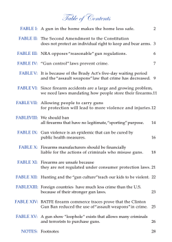 Table of Contents - NRA-ILA