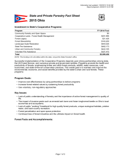 2015 Ohio - National Association of State Foresters