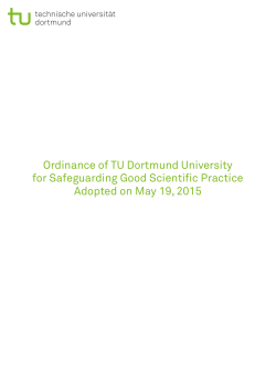 Rules of Good Scientific Practice