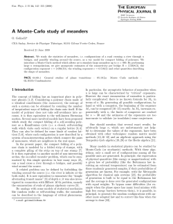 A Monte-Carlo study of meanders - IPhT
