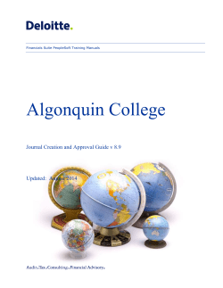 Journal Creation Approval Guide 2014