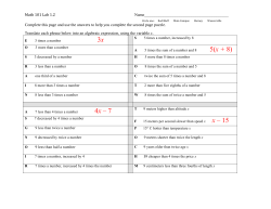3x 5(x + 8) 4x &ndash; 7