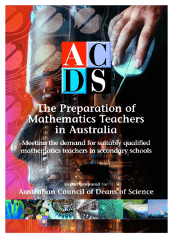 Meeting the demand for suitably qualified mathematics teachers in