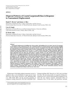 Dispersal Patterns of Coastal Largemouth Bass in
