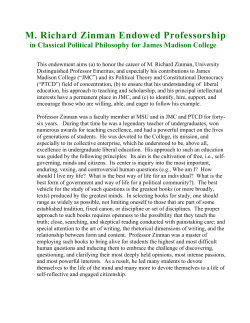 M. Richard Zinman Endowed Professorship