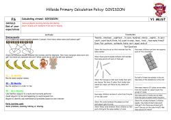 DIVISION - Hillside Primary School | Baddeley Green