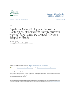 Population Biology, Ecology, and Ecosystem Contributions of the
