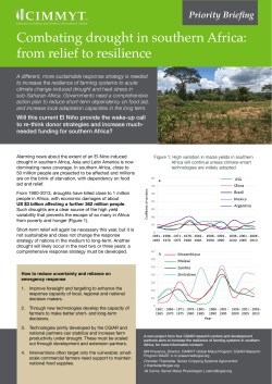 CIMMYT Priority Brief 2016: Drought in South Africa