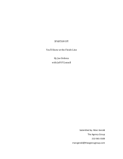 SPARTAN – BookSpartanUpSynopsis