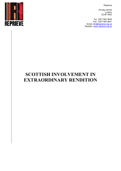 scottish involvement in extraordinary rendition