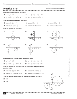 Practice 11-5 - Lake Fenton Community School District