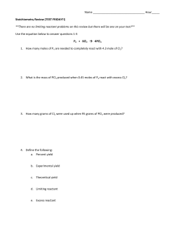 There are no limiting reactant problems