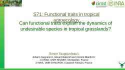 Can functional traits explain the dynamics of undesirable