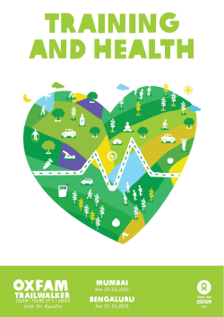 Interval Training - Oxfam Trailwalker