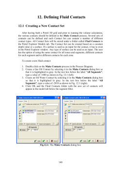12. Defining Fluid Contacts