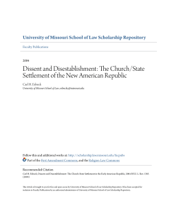 - University of Missouri School of Law Scholarship