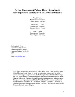 Saving Government Failure Theory from Itself