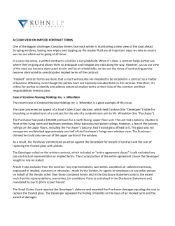 A Clear View on Implied Contract Terms