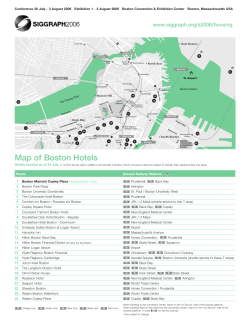 Map of Boston Hotels