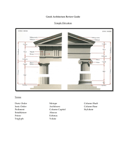 Greek Architecture Review Guide Temple Elevation Terms Doric