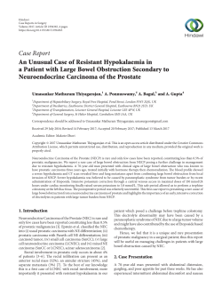 An Unusual Case of Resistant Hypokalaemia in a Patient with Large