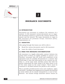 Insurance Documents