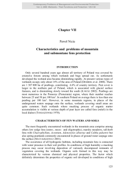 Chapter VII Characteristics and problems of mountain and