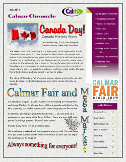 July - Town of Calmar