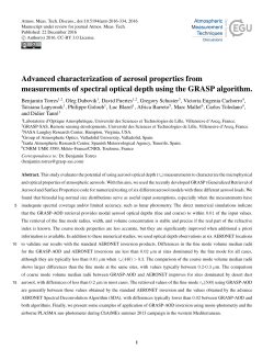 Advanced characterization of aerosol properties from measurements