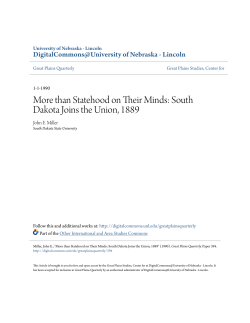 than Statehood on Their Minds - DigitalCommons@University of