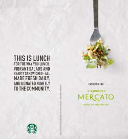this is lunch - Starbucks Coffee Company
