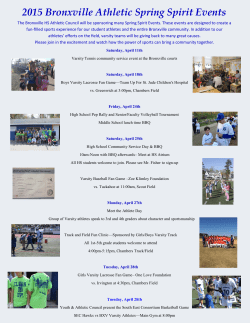 2015 Bronxville Athletic Spring Spirit Events