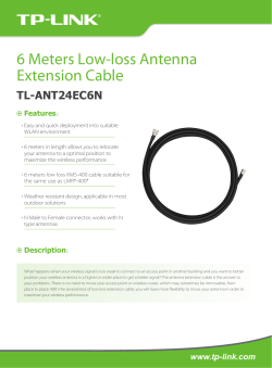 6 Meters Low-loss Antenna Extension Cable - TP-Link