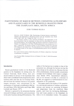 partitioning of barium between coexisting k