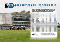 EBF BREEDERS` FILLIES SERIES 2016