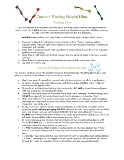 Care and Washing Helpful Hints