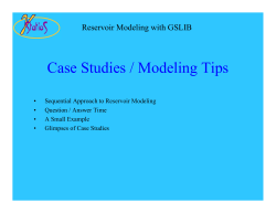 Case Studies / Modeling Tips