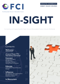 Contents: - Factors Chain International