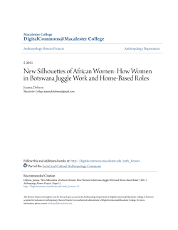 How Women in Botswana Juggle Work and Home