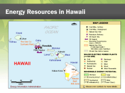 Energy Resources in Hawaii Presentation