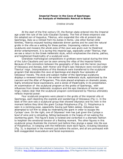 Imperial Power in the Cave of Sperlonga - Explorations