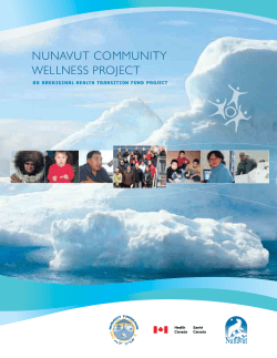 NUNAVUT COMMUNITY WELLNESS PROJECT
