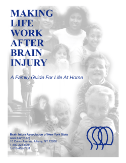 Making Life Work After Brain Injury - Brain Injury Association of New