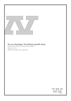 On our doorstep: The African growth story