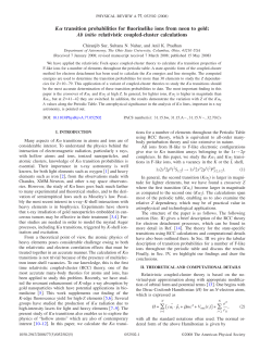 K\alpha$ transition probabilities for Fluorine