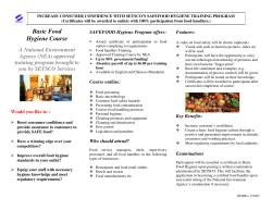 Basic Food Hygiene Course