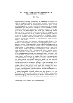 THE TEMPLES OF PALLANTION: ARCHAEOLOGICAL