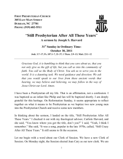 Still Presbyterian After All These Years