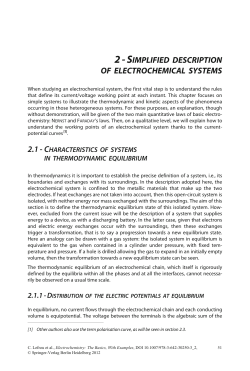 2-SIMPLIFIED DESCRIPTION OF ELECTROCHEMICAL SYSTEMS