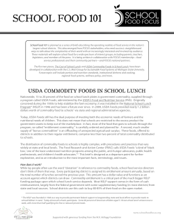 school food 101 - Boston Public Schools